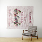 不思議の国のアリスの優雅なティーパーティー歓迎 タペストリー (インサイチュ(横))