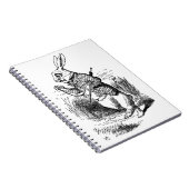 不思議の国のアリスの冒険のうさぎ ノートブック (右側)