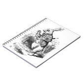 不思議の国のアリスの冒険のうさぎ ノートブック (左側)