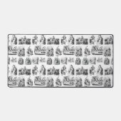 不思議の国のアリスの冒険の模様 デスクマット (正面)