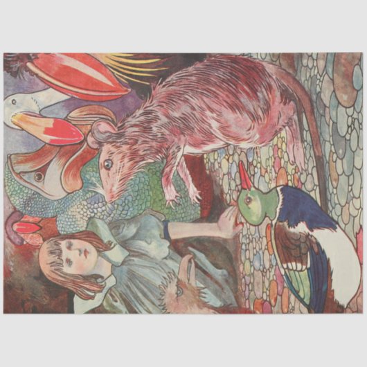 不思議の国のアリスの冒険ヴィンテージマウス 薄葉紙 (正面)