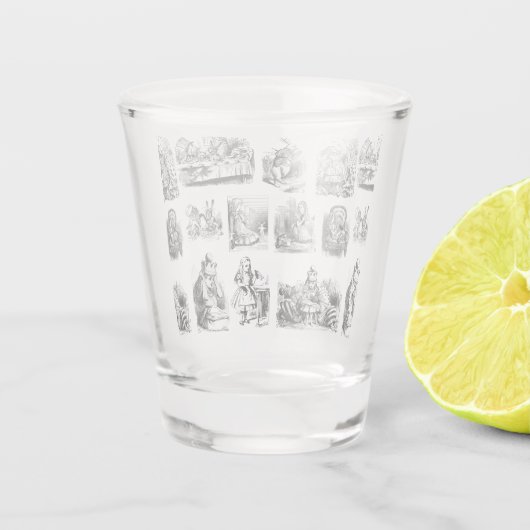 不思議の国のアリスの冒険 ショットグラス (裏面)