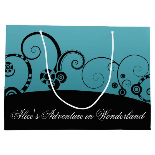 不思議の国のアリスの冒険 ラージペーパーバッグ (裏面)