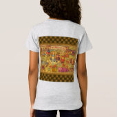 不思議の国のアリスの幻想的な冒険マップ Tシャツ (裏面)