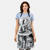 不思議の国のアリスの毛虫 エプロン (着用した状態)