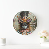 不思議の国のアリスの狂った帽子屋の茶会 ラージ壁時計 (ホーム)