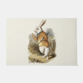 不思議の国のアリスの白うさぎヴィンテージ ドアマット (正面)