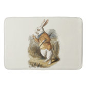 不思議の国のアリスの白うさぎヴィンテージ バスマット (正面)