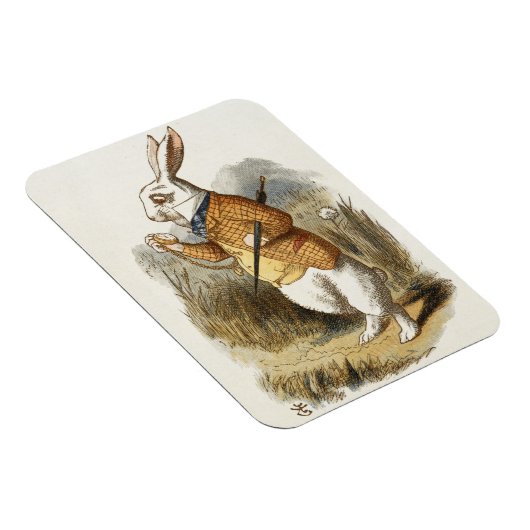 不思議の国のアリスの白うさぎヴィンテージ マグネット (右側)