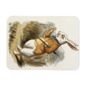 不思議の国のアリスの白うさぎヴィンテージ マグネット (横)