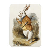 不思議の国のアリスの白うさぎヴィンテージ マグネット (縦)