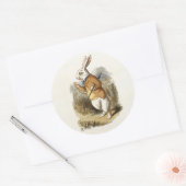 不思議の国のアリスの白うさぎヴィンテージ ラウンドシール (封筒)