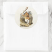 不思議の国のアリスの白うさぎヴィンテージ ラウンドシール (バッグ)