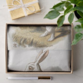 不思議の国のアリスの白うさぎヴィンテージ 薄葉紙 (ギフト)