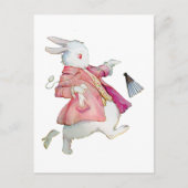 不思議の国のアリスの白うさぎ ポストカード (正面)