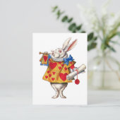 不思議の国のアリスの白うさぎ ポストカード (スタンド正面)