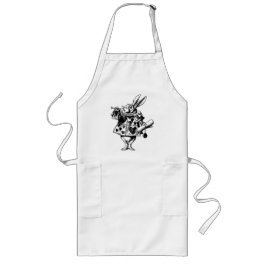 不思議の国のアリスの白うさぎ ロングエプロン
