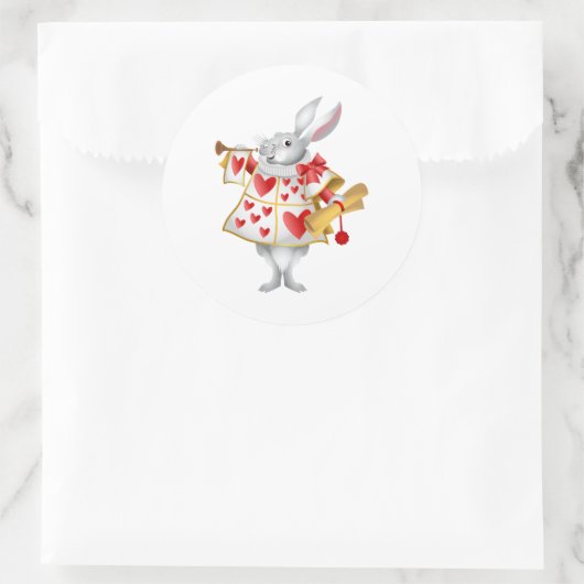 不思議の国のアリスの白ウサギの使者 ラウンドシール (バッグ)