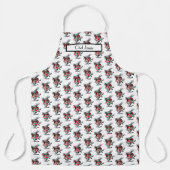 不思議の国のアリスの白ウサギの法廷トランペッター エプロン (正面)