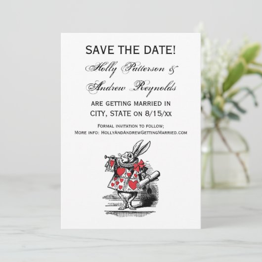 不思議の国のアリスの白ウサギの法廷トランペット奏者 セーブザデート (スタンド正面)