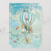 不思議の国のアリスの紅茶パーティー 午後4時 パーティーの招待状 招待状 (正面/裏面)