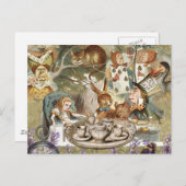 不思議の国のアリスの茶会 ポストカード (正面/裏面)