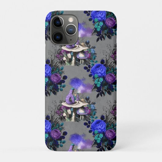 不思議の国のアリスの虫が煙草を吸う花 Case-Mate iPhoneケース (裏)