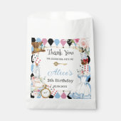 不思議の国のアリスの誕生日ティーパーティー フェイバーバッグ (正面)