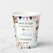 不思議の国のアリスの誕生日ティーパーティー 紙コップ (正面)