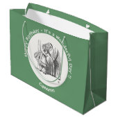 不思議の国のアリスの誕生日パーティーその他のイベント ラージペーパーバッグ (裏面アングル)