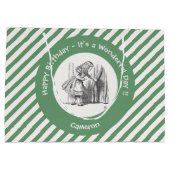 不思議の国のアリスの誕生日パーティーその他のイベント ラージペーパーバッグ (裏面)