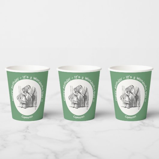 不思議の国のアリスの誕生日パーティーその他のイベント 紙コップ (複数)