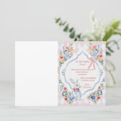 不思議の国のアリスの誕生日写真 サンキューカード (スタンド正面)