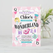 不思議の国のアリスの誕生日招待状 招待状 (スタンド正面)