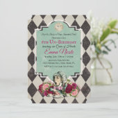 不思議の国のアリスの誕生日招待状 招待状 (スタンド正面)