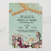 不思議の国のアリスの誕生日 招待状 (正面/裏面)