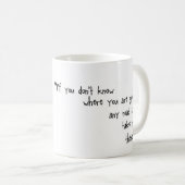 不思議の国のアリスはあらゆる道マグを取ることができます コーヒーマグカップ (正面右)