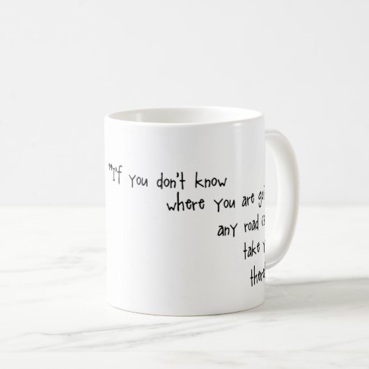 不思議の国のアリスはあらゆる道マグを取ることができます コーヒーマグカップ (正面右)