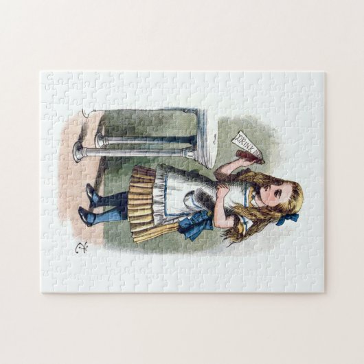 不思議の国のアリスは私をジグソーパズル飲みます ジグソーパズル (横)