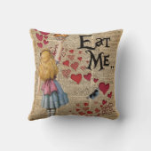 不思議の国のアリスは私をマフィン食べます クッション (裏面)