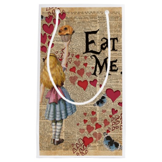 不思議の国のアリスは私をマフィン食べます スモールペーパーバッグ (正面)