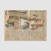 不思議の国のアリスは私をヴィンテージの本のページの芸術飲みます 薄葉紙 (正面)