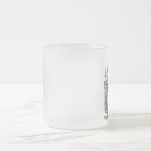 不思議の国のアリスは私を曇らしましたコーヒー・マグを飲みます フロストグラスマグカップ (中央)