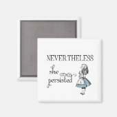 不思議の国のアリスは、でも磁石は強く思いました。 マグネット (正面/裏面)