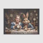 不思議の国のアリスは、三月うさぎと出会う 薄葉紙 (正面)