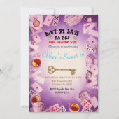 不思議の国のアリスは、招待した日付を保存する セーブザデート (正面)