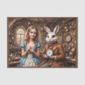 不思議の国のアリスは、白うさぎに出会う 薄葉紙 (正面)