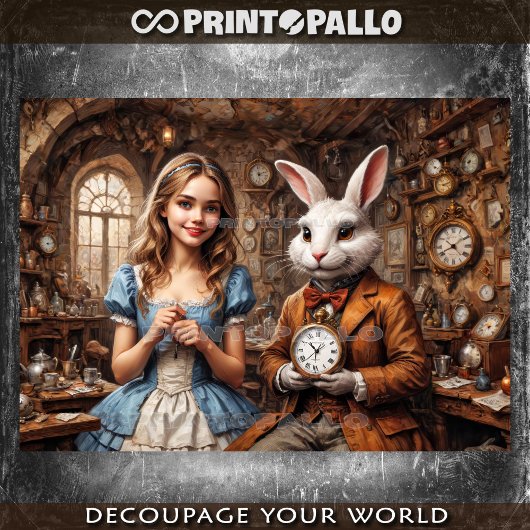 不思議の国のアリスは、白うさぎに出会う 薄葉紙