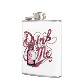 不思議の国のアリスは"私を"フラスコ飲みます フラスク (左)