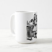 不思議の国のアリスは"私を"マグ飲みます コーヒーマグカップ (正面左)